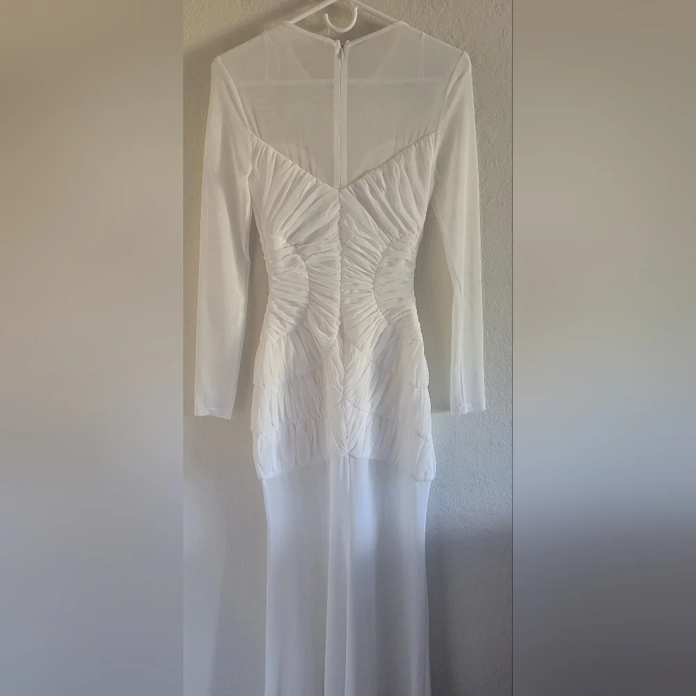 Anthropologie Maxi Dress. Misha Ivory Talitha Evening. Sz Small NWT. - Picture 5 of 16
